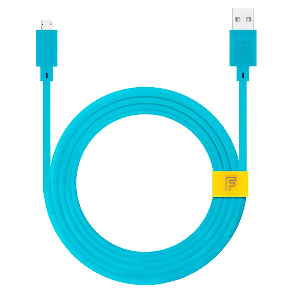 FURO USB-A to Micro-USB 3m Cable - Turquoise - FT8215