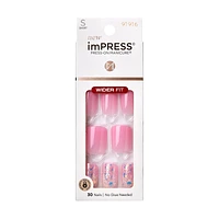 ImPRESS Press-on Manicure Wider Fit False Nails Kit - Short - Square - Dream It Up - 30's