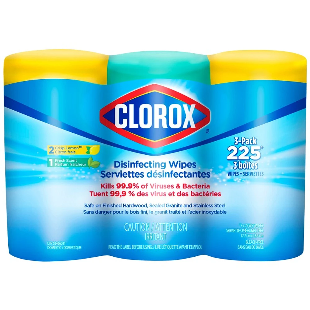 Clorox Disinfecting Wipes - 3x75s