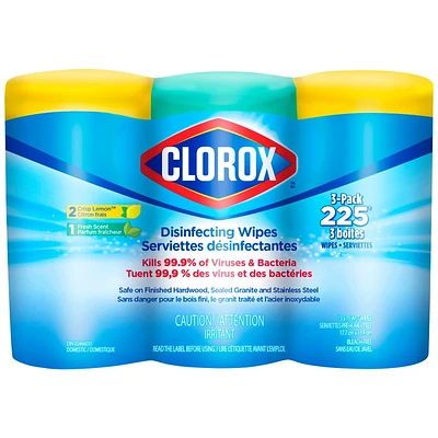 Clorox Disinfecting Wipes - 3x75s