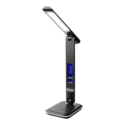 iHome PowerLight Pro+ Desk Lamp with Wireless Charger - Black - ILW300B