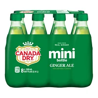 Canada Dry Ginger Ale Mini Bottles - 8x300ml