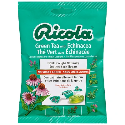 Ricola Cough Suppressant Throat Lozenges - Green Tea with Echinacea - 75g