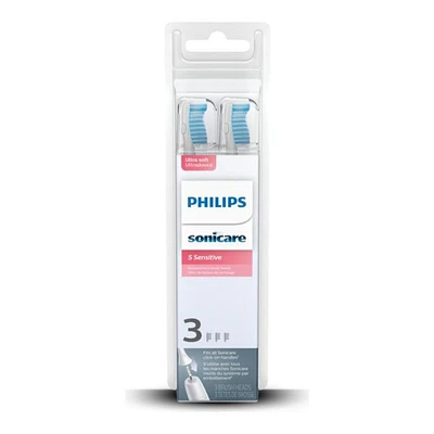 Philips Sonicare Sensitive Replacement Brush Head for Toothbrush - 3 pack