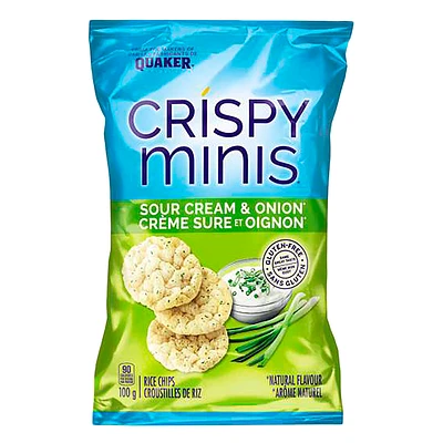 Quaker Crispy Minis - Sour Cream & Onion - 100g