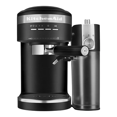 KitchenAid Espresso Maker with Milk Frother - Black Matte - KES6404BM
