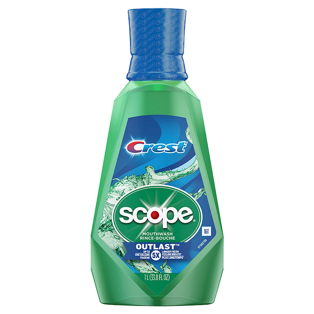 Crest Scope Outlast Mouthwash - Mint - 1L