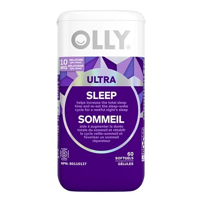 Olly Ultra Sleep Melatonin Softgels - 10mg - 60's