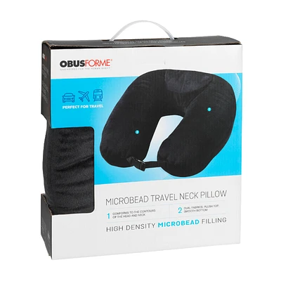 ObusForme Microbead Travel Neck Pillow - PL-MTP-BK