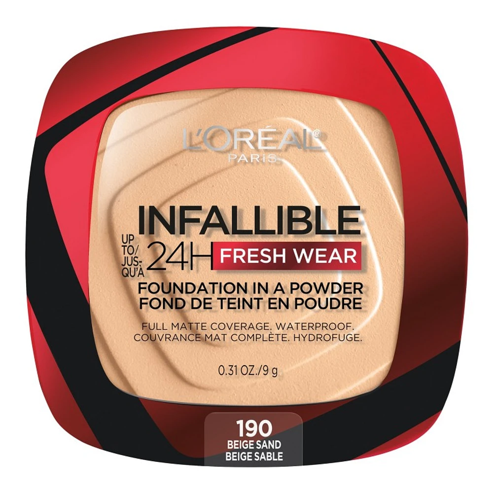 L'Oreal Paris Infallible Up to 24H Fresh Wear Foundation in a Powder - Beige Sand 190