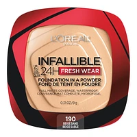 L'Oreal Paris Infallible Up to 24H Fresh Wear Foundation in a Powder - Beige Sand 190