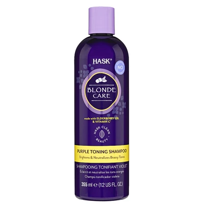 Hask Blonde Care Purple Toning Shampoo - 355ml