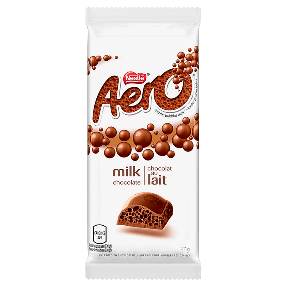 NESTLE Aero Milk Chocolate Bar - 97g