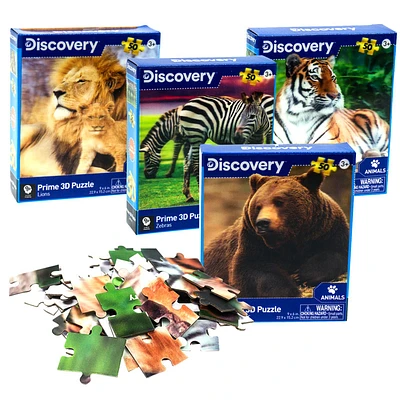 Discovery Wild Animals Prime 3D Puzzle - Assorted