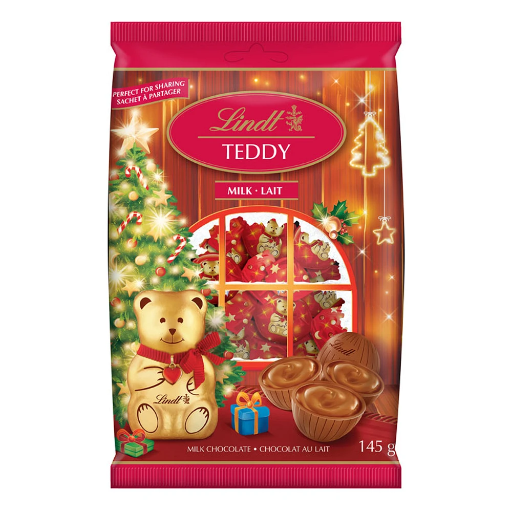 Lindt Teddy Milk Chocolates Bag - 145g