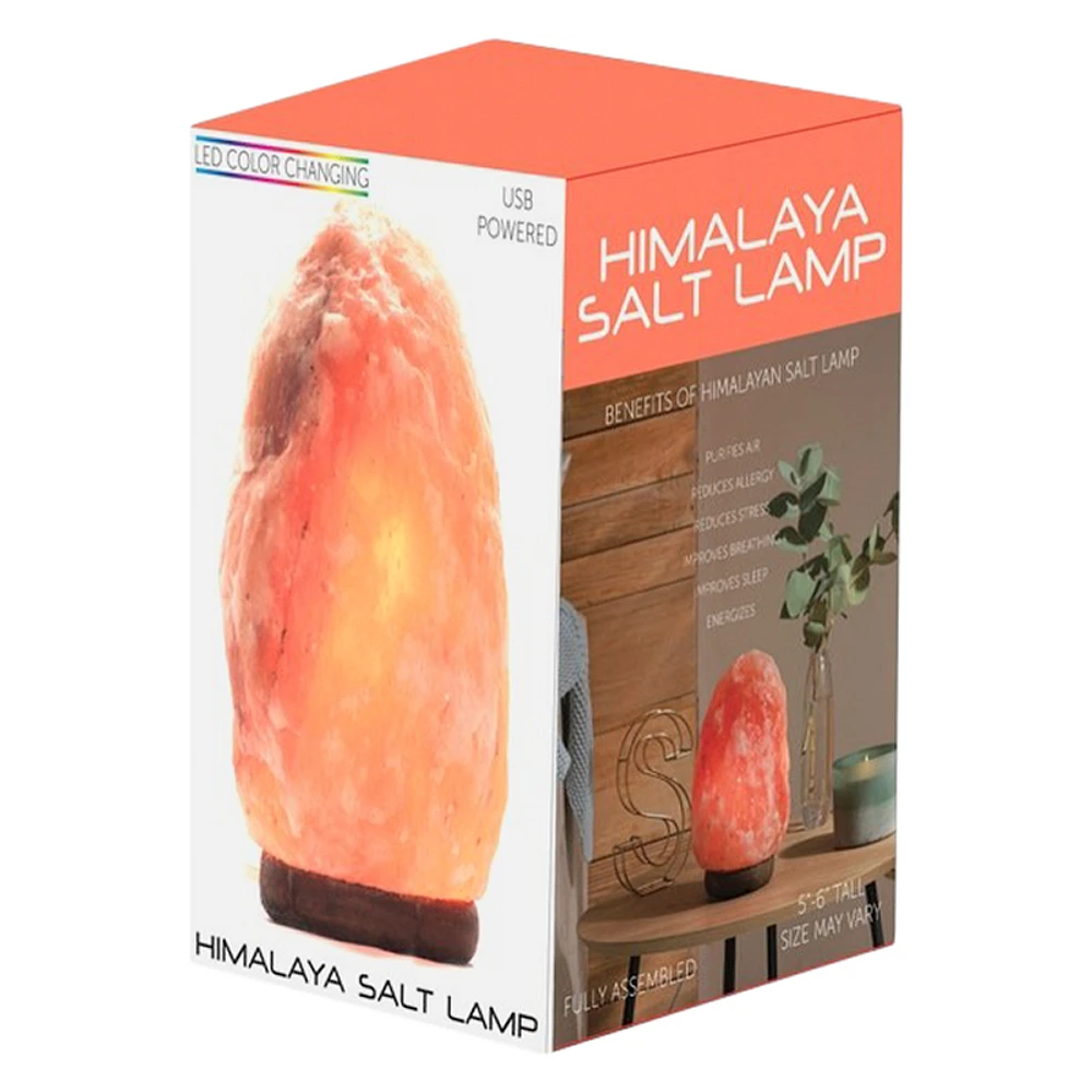 Himalayan Rock Salt Lamp with LED Color Changing