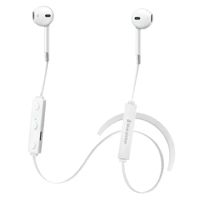 Logiix Blue Piston Classic Bluetooth Headphones - White - LGX12279