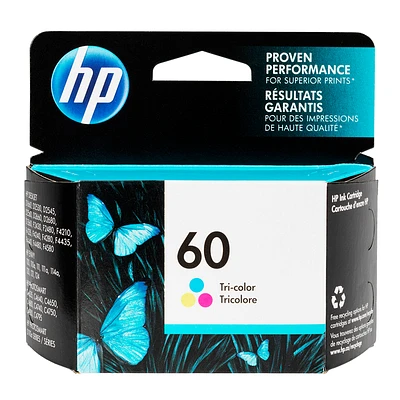 HP 60 Ink Cartridge - Tri-Colour - CC643WN