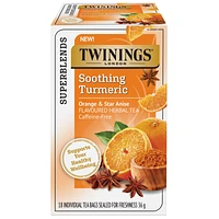 Twinings Soothing Turmeric Herbal Tea - Orange and Star Anise - 18?s