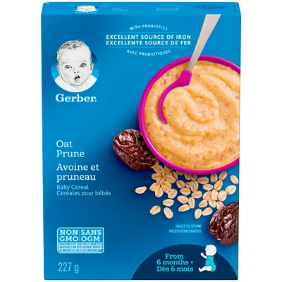 Gerber Baby Cereal - Oat and Prune - 227g