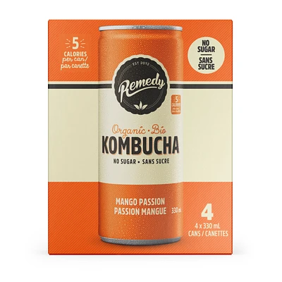 Remedy Kombucha - Mango Passion - 4 x 330ml