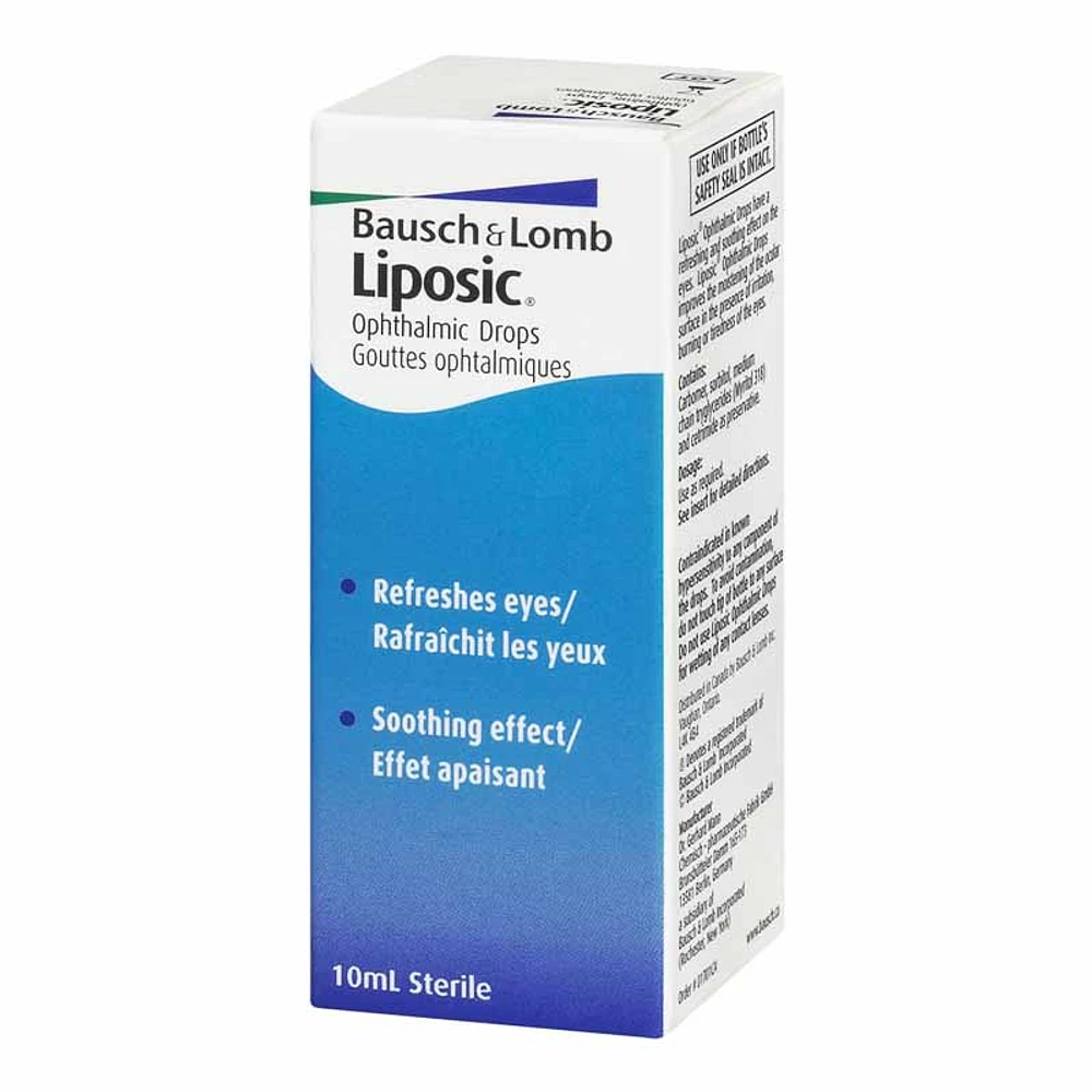 Bausch + Lomb Liposic Eye Drops - 10ml