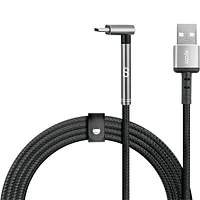 LOGiiX Piston Connect Stance USB-C Cable - USB-A to USB-C - 5 Feet - Black - LGX13135