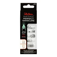 Sally Hansen Salon Effects Perfect Manicure False Nails Kit - Coffin - Spyder-Light (CO747) - 24's