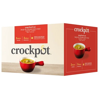 Crock Pot Soup Bowl Set - Red