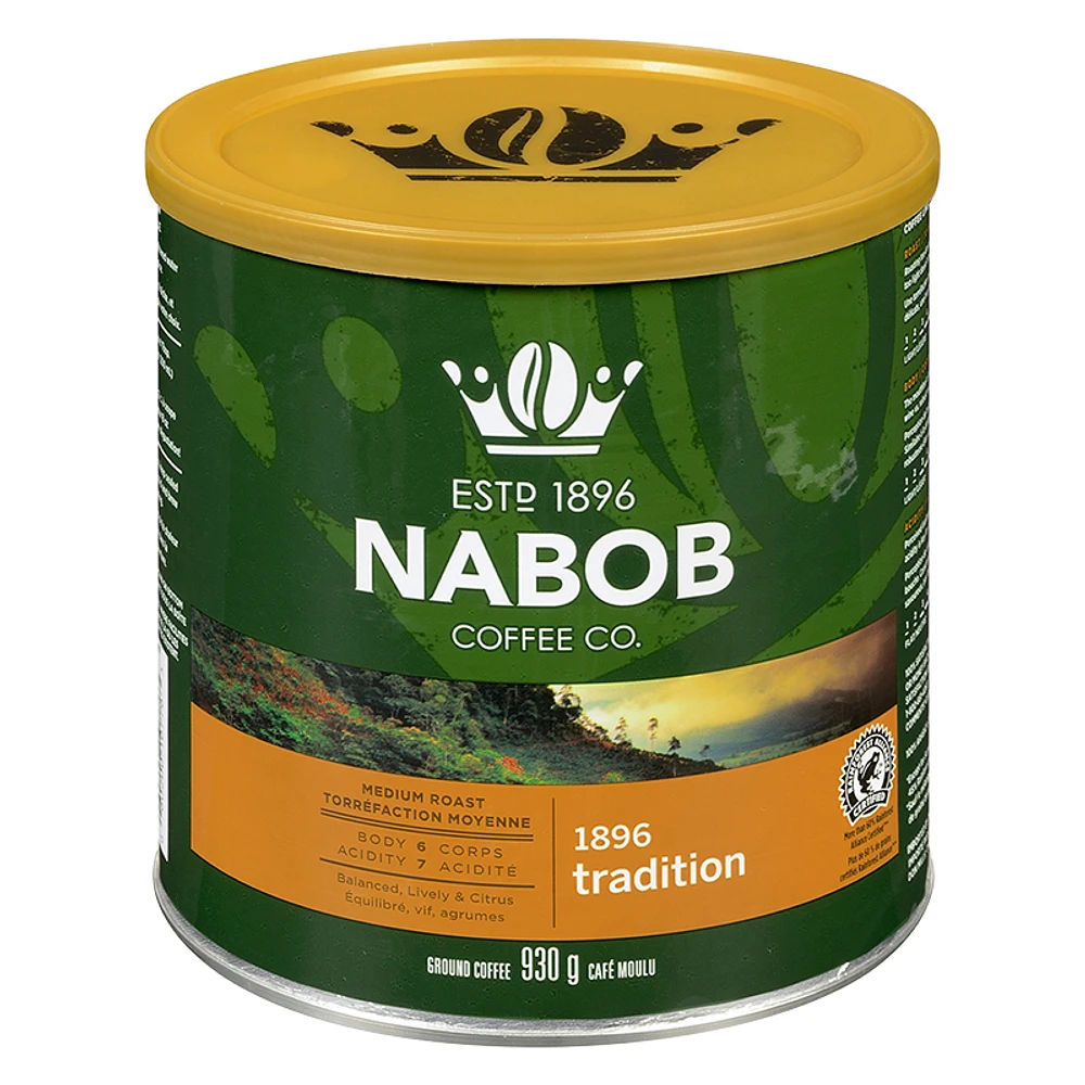 Nabob Coffee - 1896 Tradition Medium Roast - Ground Coffee - 930g