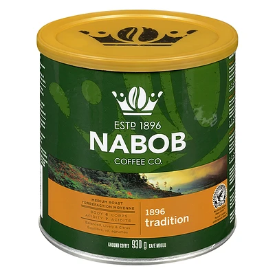 Nabob Coffee - 1896 Tradition Medium Roast - Ground Coffee - 930g