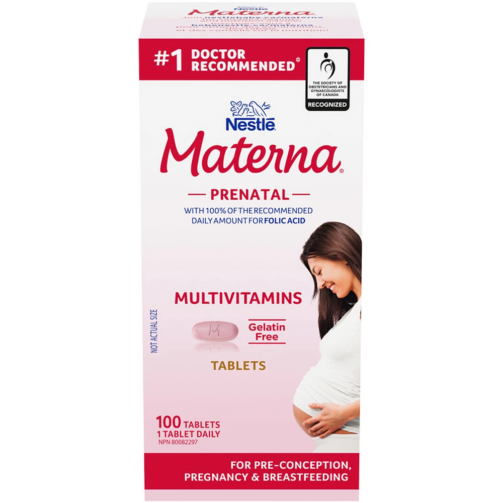 Nestle Materna Prenatal Postpartum Vitamin and Mineral Supplement - 100s