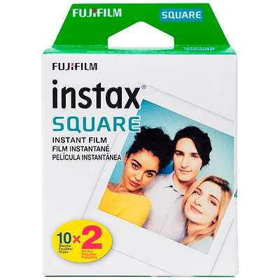 Fujifilm Instax SQUARE Film - 2x10 Exposures - 600019855