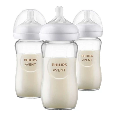 Philips Avent Natural Response Baby Bottle - 240ml - 3 pack