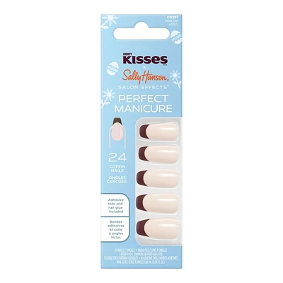 Sally Hansen Salon Effects Perfect Manicure Hershey's Kisses False Nails Kit - Coffin - Sweet Like Kisses (CO2021) - 24's