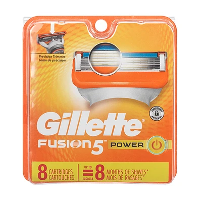 Gillette Fusion Power Blades - 8 cartridges