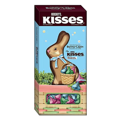 Hershey's Solid Milk Chocolate Bunny with Kisses - 170g