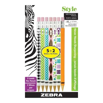 Zebra Style #2 Mechanical Pencil Set - 7 piece