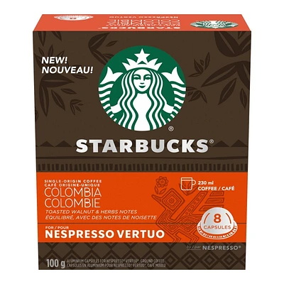 Starbucks Nespresso Vertuo Coffee Capsules - Colombia - 8s