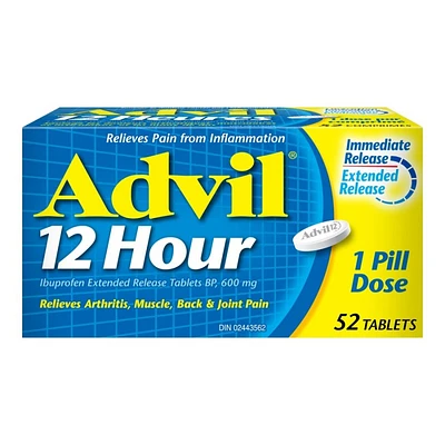 Advil 12 Hour Tablets - 600mg - 52s