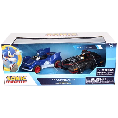 NKOK Sonic The Hedgehog Pull Back All-Stars Racing Vehicle Toy - Black/Blue