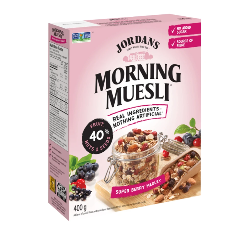 Jordans Morning Muesli Granola - Super Berry Medley - 400g