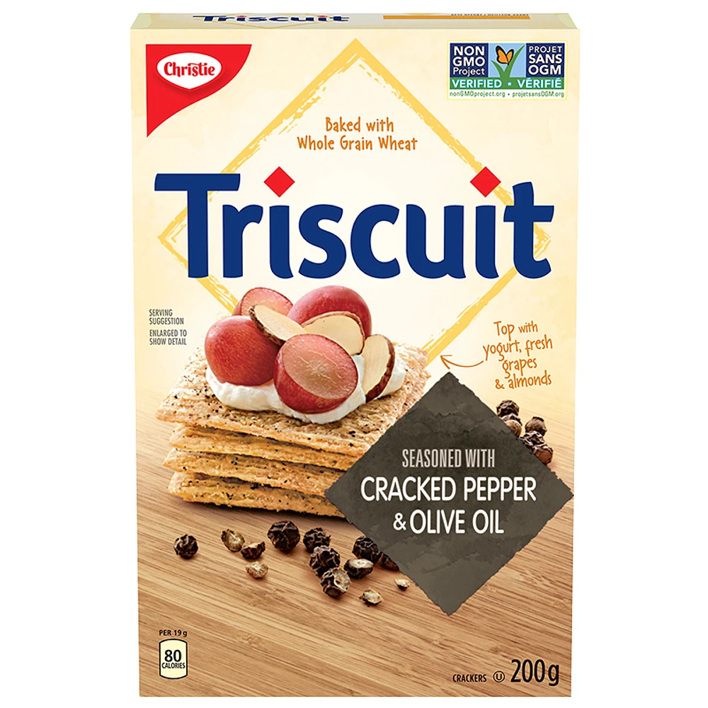 Christie Triscuit - Cracked Pepper & Olive Oil - 200g