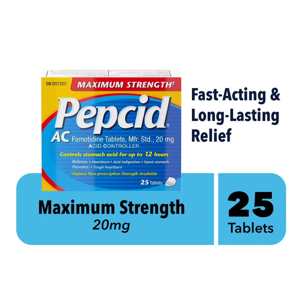 Pepcid AC Acid Controller Maximum Strength Tablets - 25's