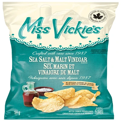 Miss Vickie's Potato Chips - Sea Salt & Malt Vinegar - 59g