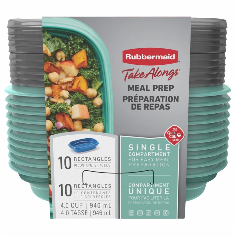 Rubbermaid Take Alongs Meal Prep - 10 pack