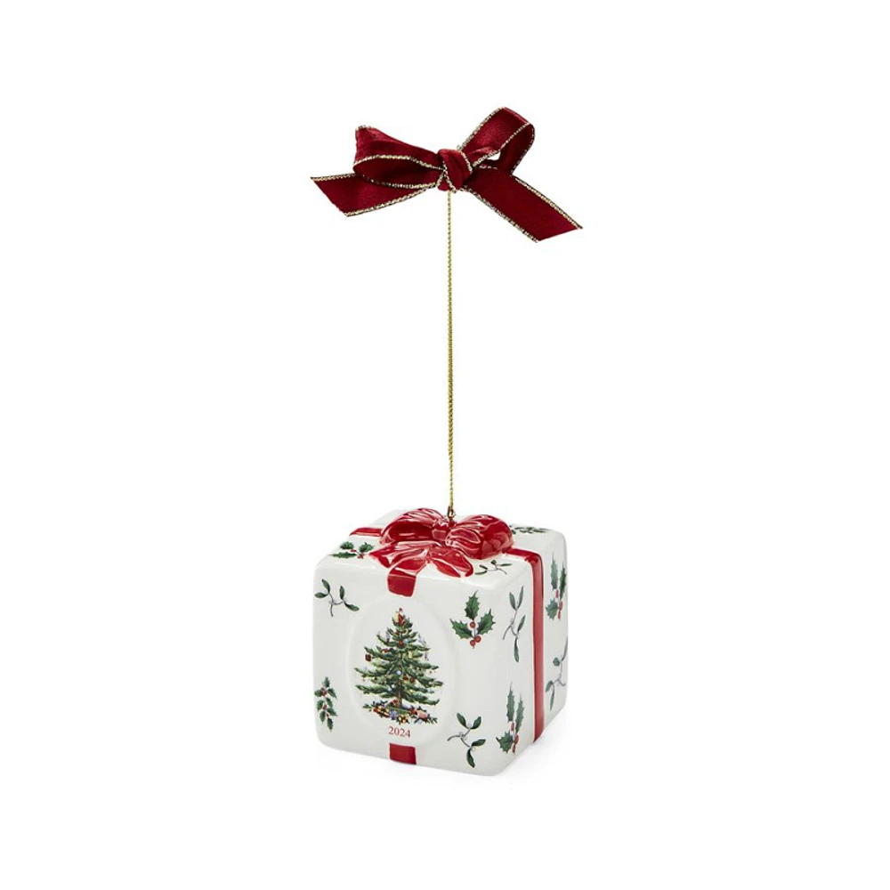 Spode Christmas Tree Ornament - Holiday Gift Box