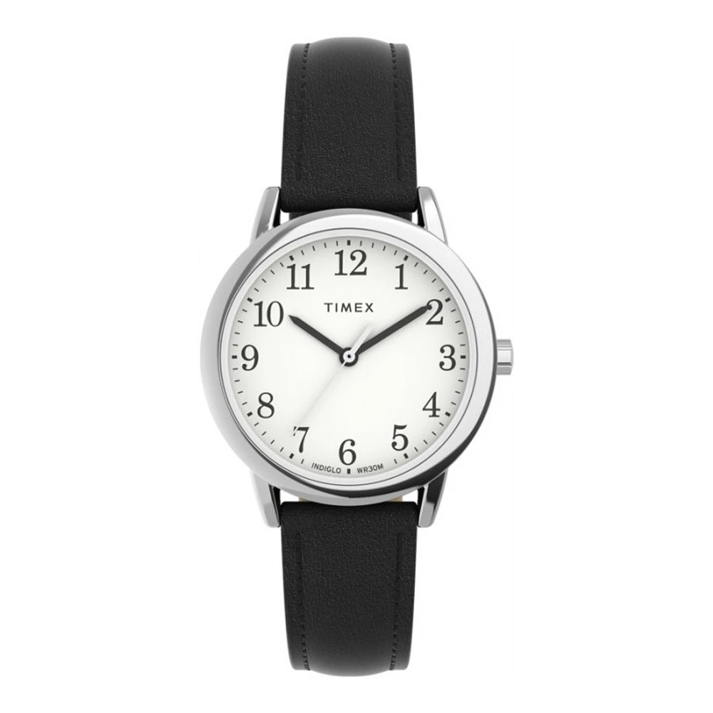 Timex Easy Reader Wristwatch - Black/Silver-Tone - TW2V691009J