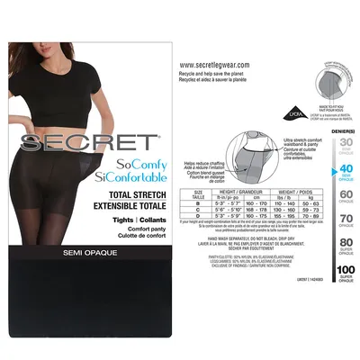 Secret So Comfy Tights 40D - Black