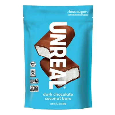 Unreal Vegan Dark Chocolate Coco Bars - 120g